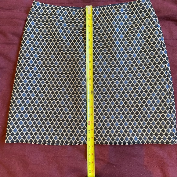 LOFT Black and Tan Patterned Mini Skirt - Picture 7 of 9